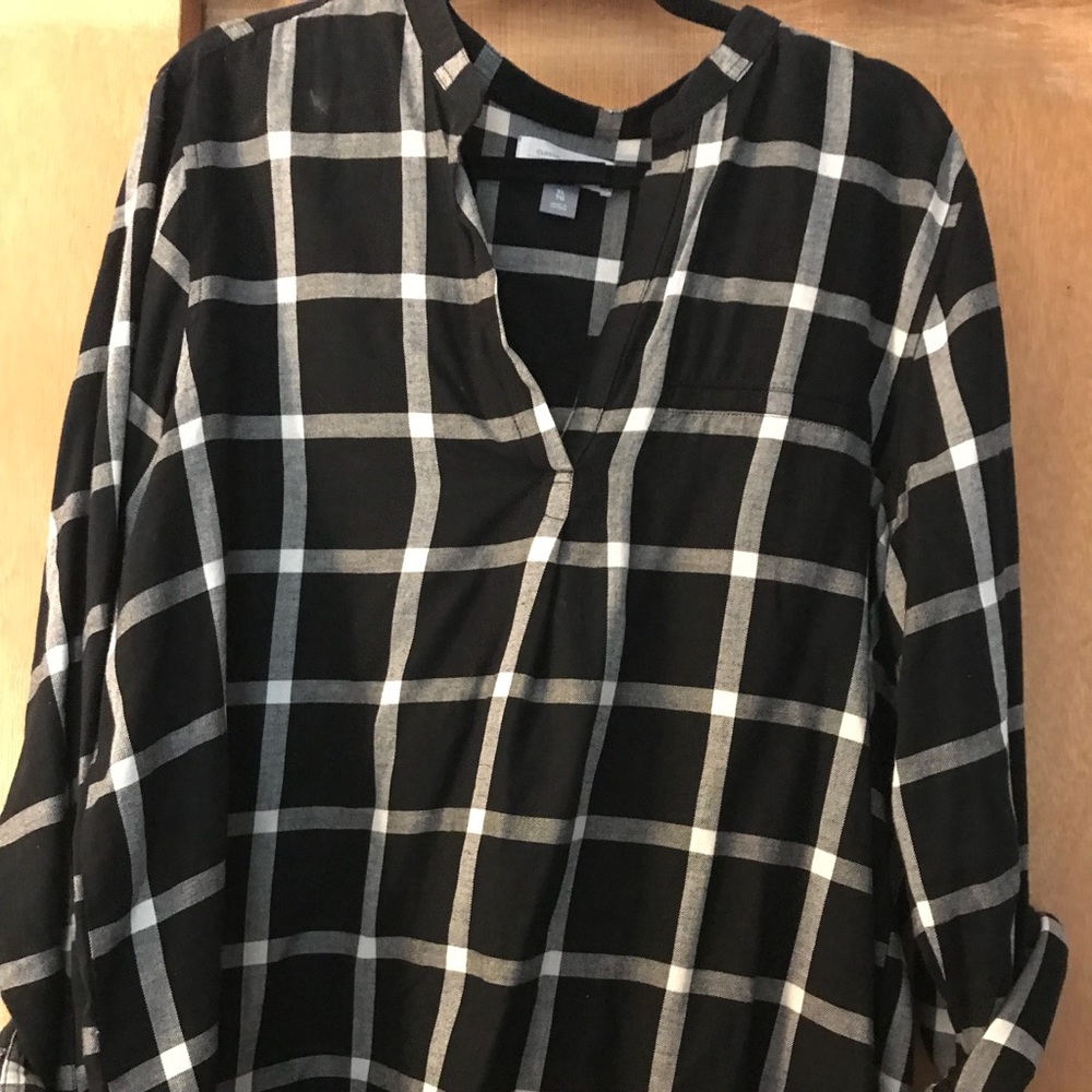 Old navy plaid pullover shirt